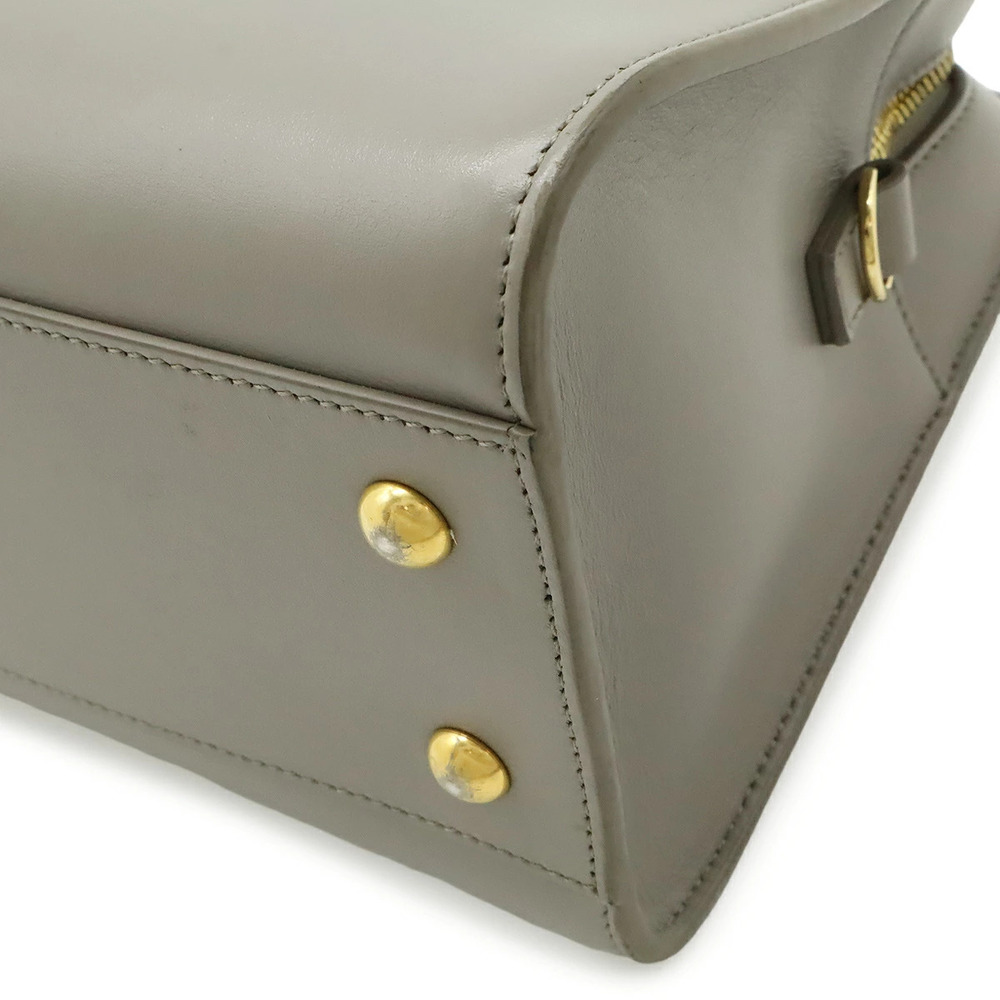 SAINT LAURENT PARIS YSL Yves Baby Cabas Handbag Leather Gray Strap - Picture 3 of 9